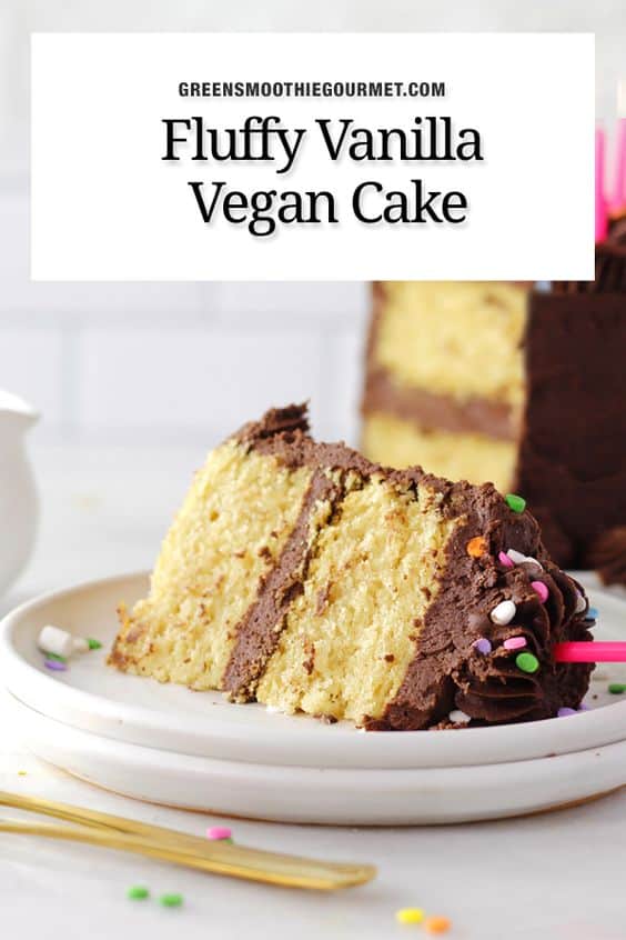 Fluffy Vegan Vanilla Cake