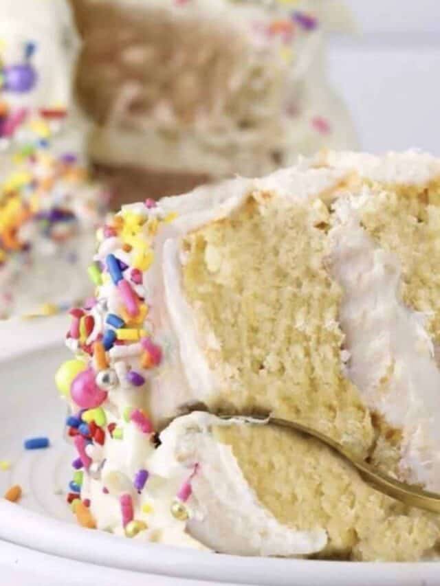 Fluffy Vegan Vanilla Cake