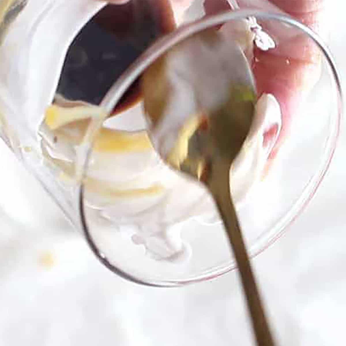 caramel ribbon crunch frappuccino glass.