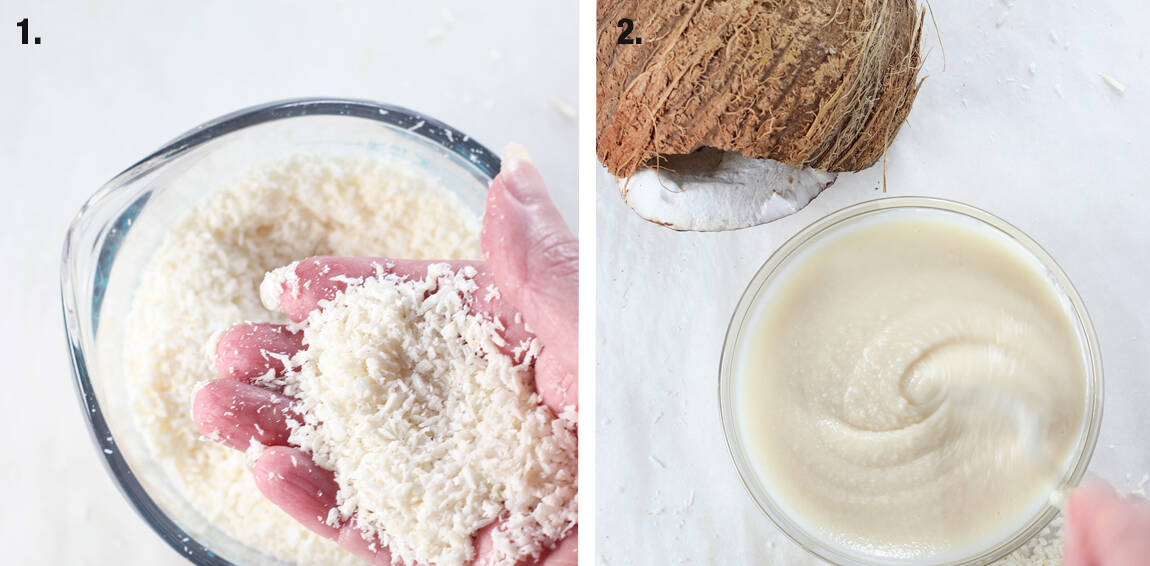 steps to make plain coconut butter