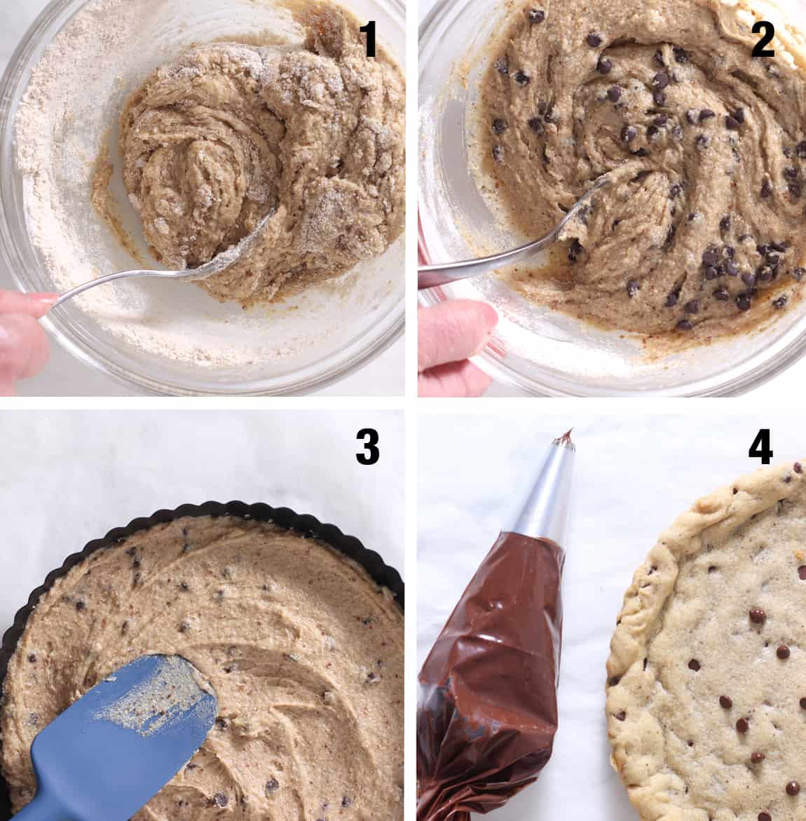 steps to make cookie cake