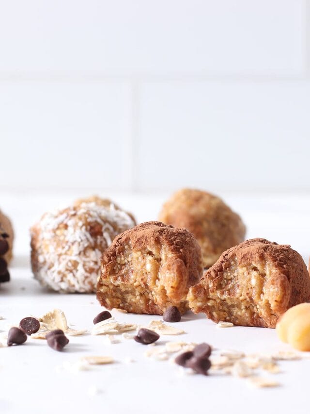 Energy Oatmeal Balls with Peanut Butter