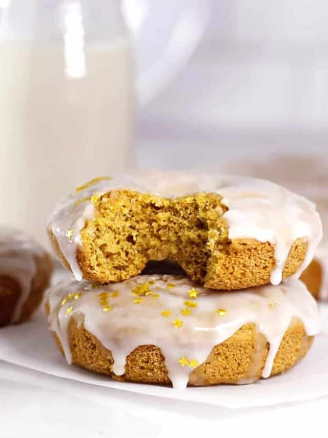 Healthy Baked Pumpkin Donuts (no oil, low calorie)