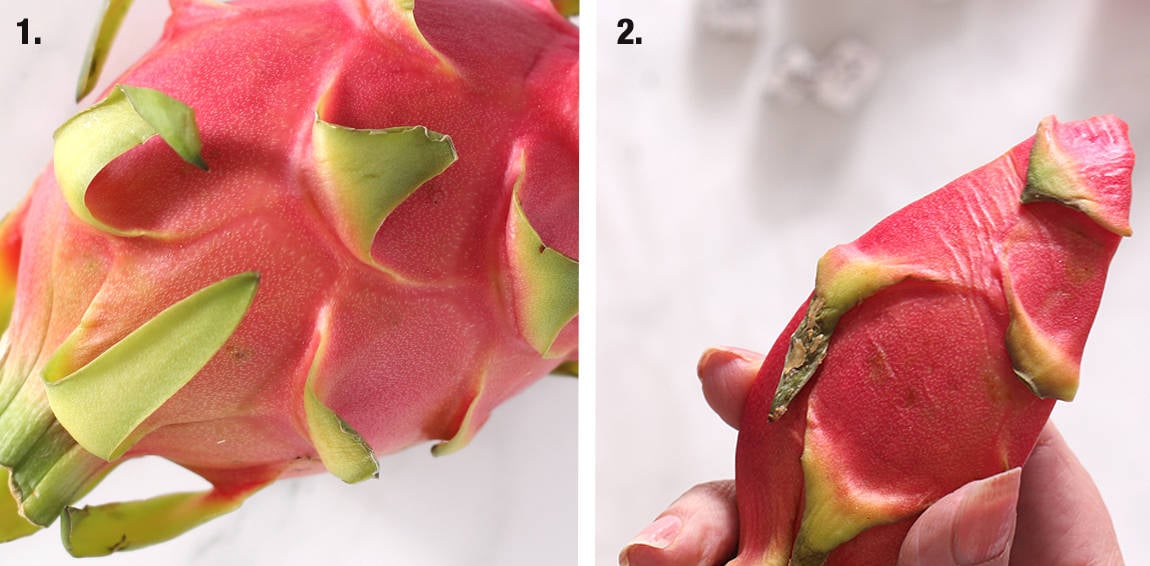 a ripe and aged dragon fruit