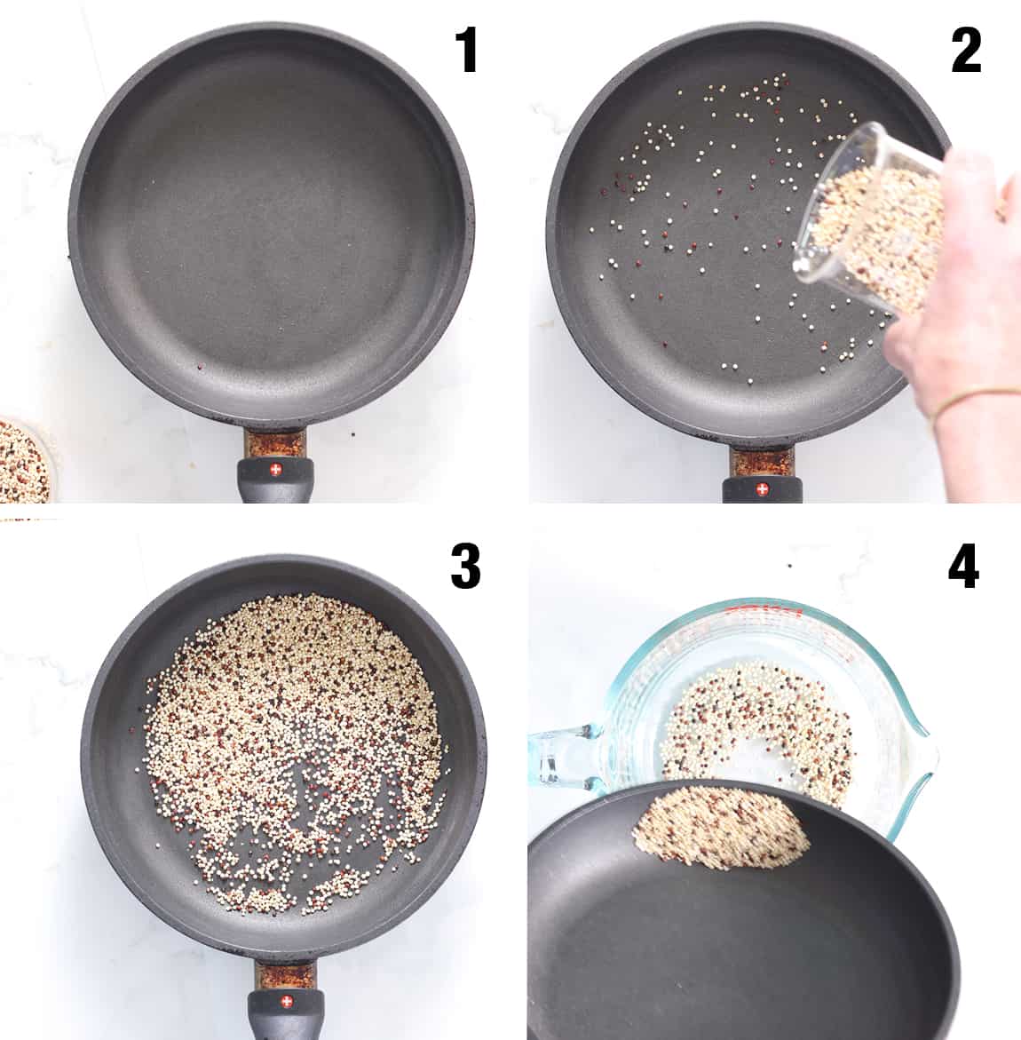 steps to make puffed quinoa