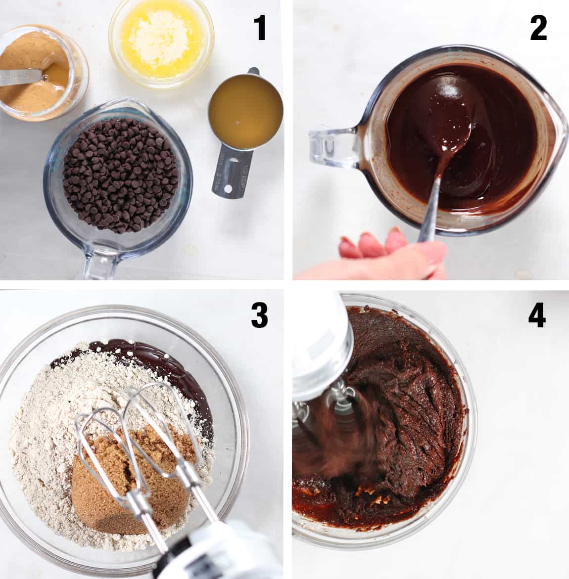 steps to make brownie filling