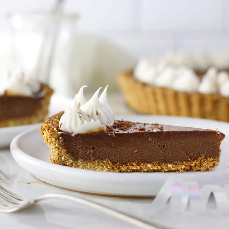 No Bake Chocolate Pie (healthy chocolate pudding pie) | Green Smoothie ...