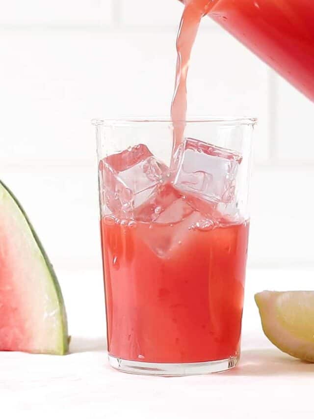 No Sugar Watermelon Juice Recipe (3 ingredient)