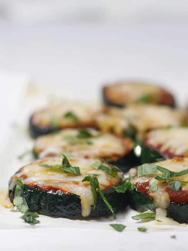 Easy Zucchini Pizza Bites (low carb)