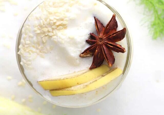 fennel smoothie for foods that are white.