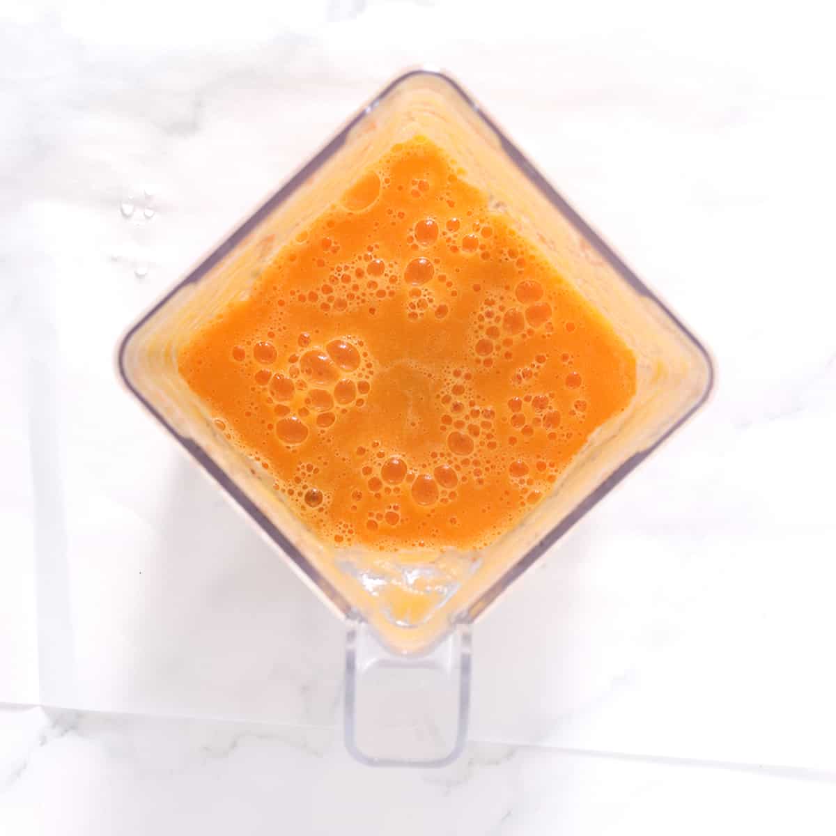 carrot ginger juice blended.