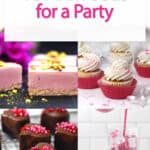 foods that are pink for a party in a collection.