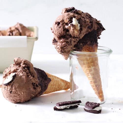 chocolate oreo ice cream.
