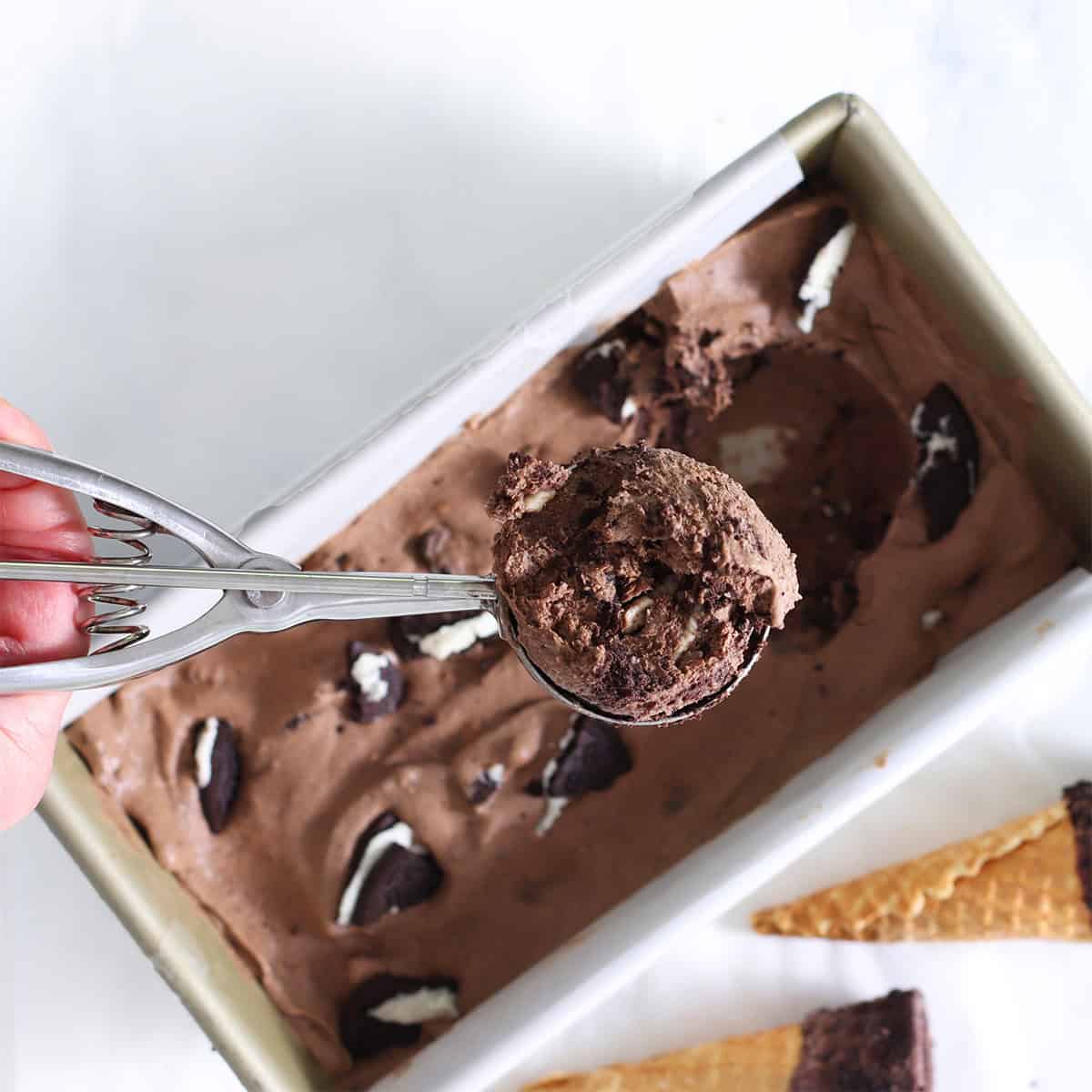 chocolate oreo ice cream.
