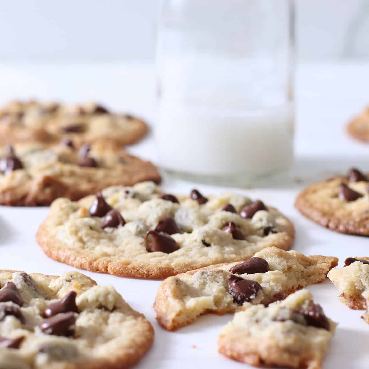 tates thin and crispy chocolate chip cookies only dairy free and vegan and healthier without eggs.