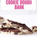 viral cookie dough bark chunks.
