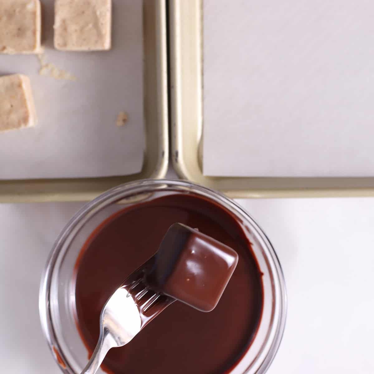 coating frozen yogurt bites.