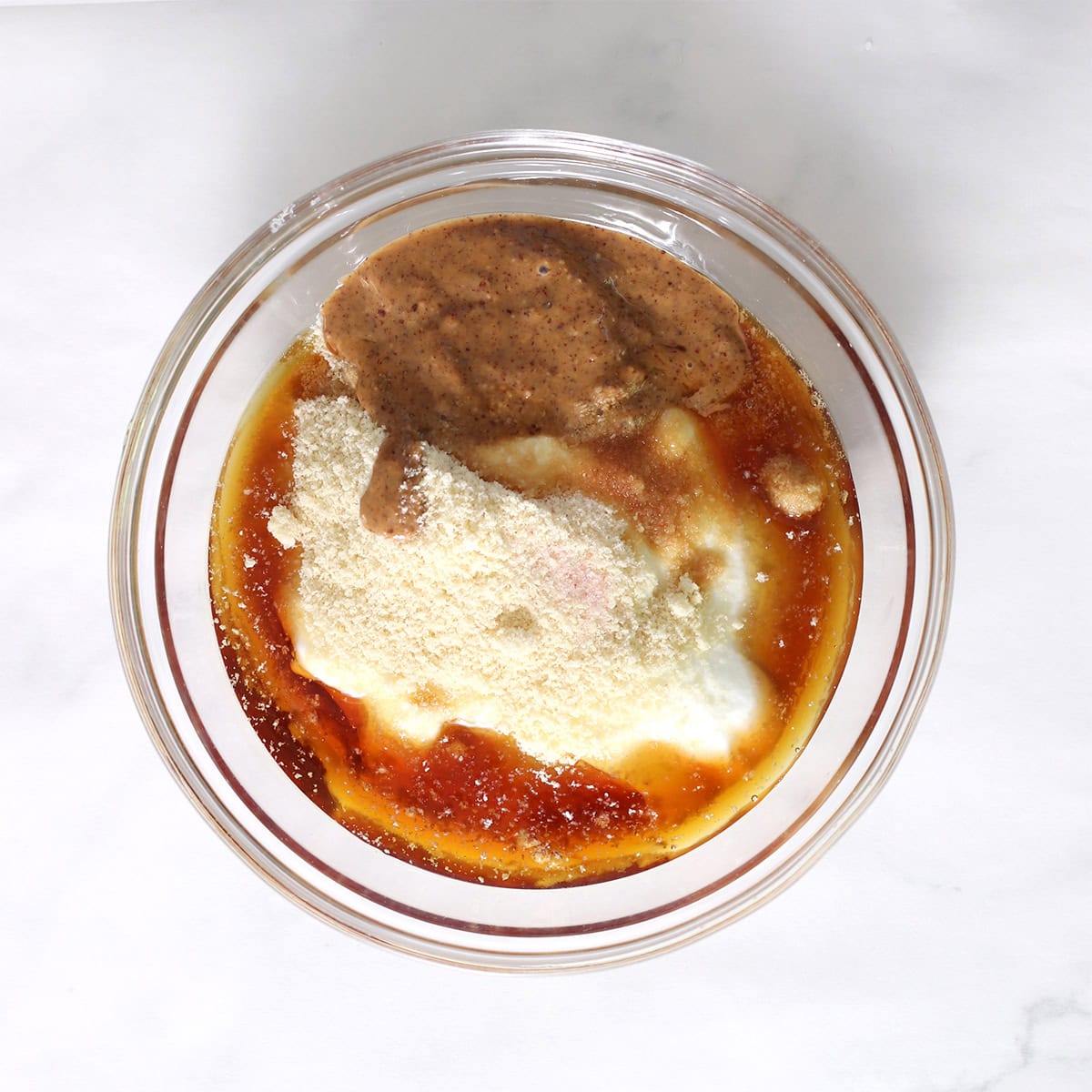 frozen yogurt bites ingredients in a bowl.