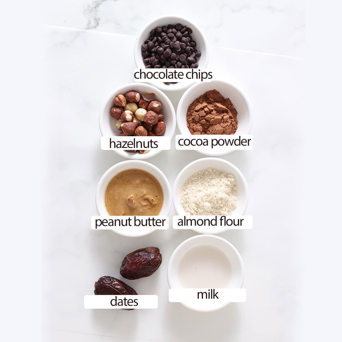 chocolate hazelnut bar ingredients.