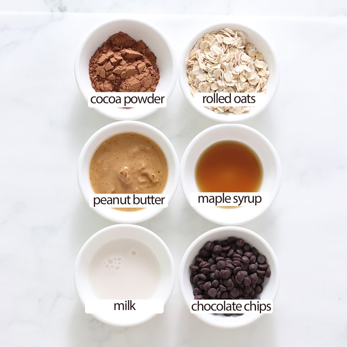 no bake chocolate peanut butter oatmeal bars.