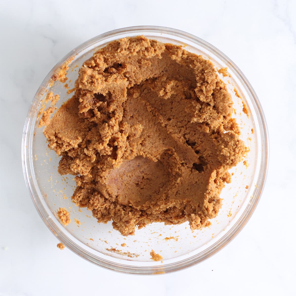 no bake pumpkin pie bars filling mixed in a bowl.