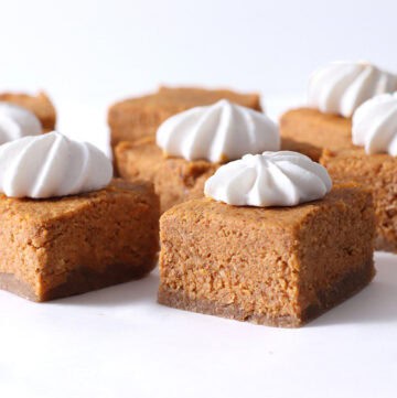 no bake pumpkin pie bars.