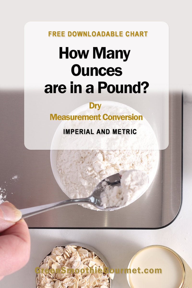 How Many Ounces In A Pound (oz to lbs) Green Smoothie Gourmet