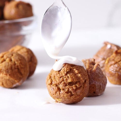 baked pumpkin donut holes.