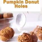 pumpkin donut hole.