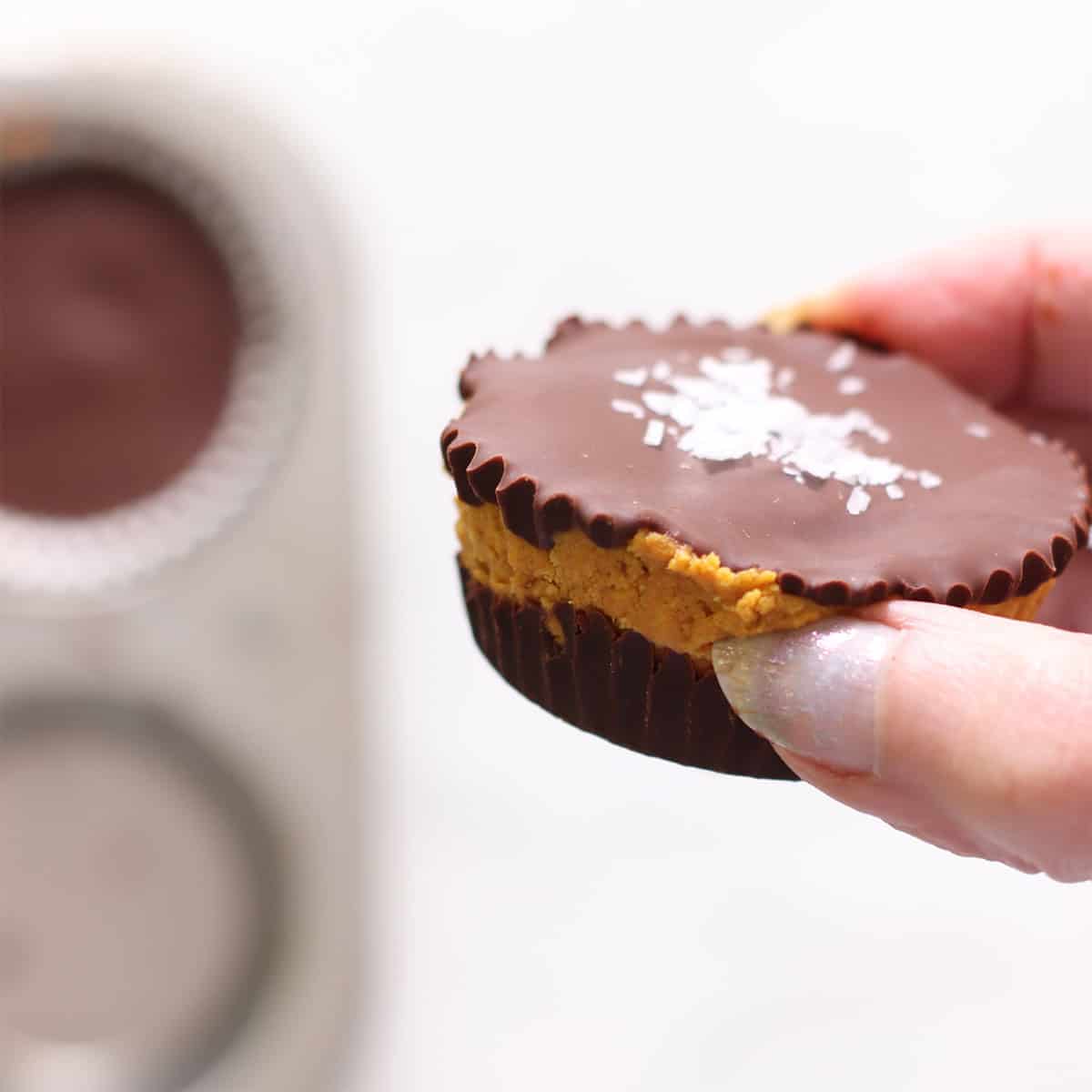 pumpkin peanut butter chocolate cup.