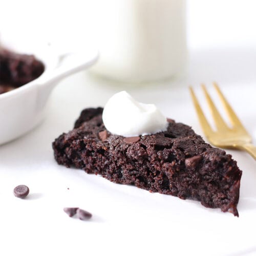 single serve brownie with almond flour.