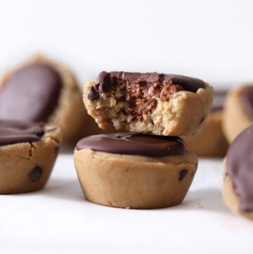 brownie stuffed cookie dough cups.