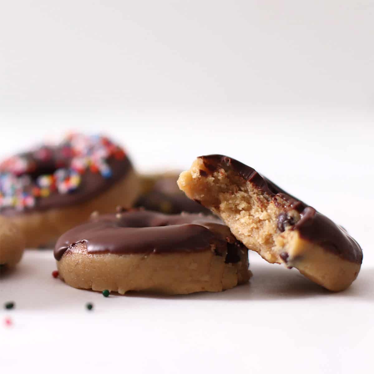 no bake cookie dough donuts.