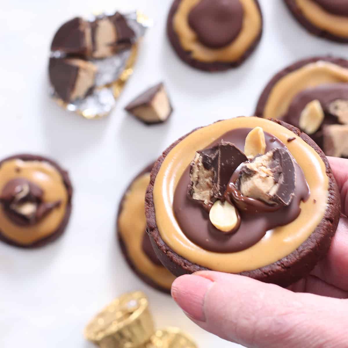 peanut butter buckeye cookies.