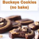 peanut butter buckeye cookies.