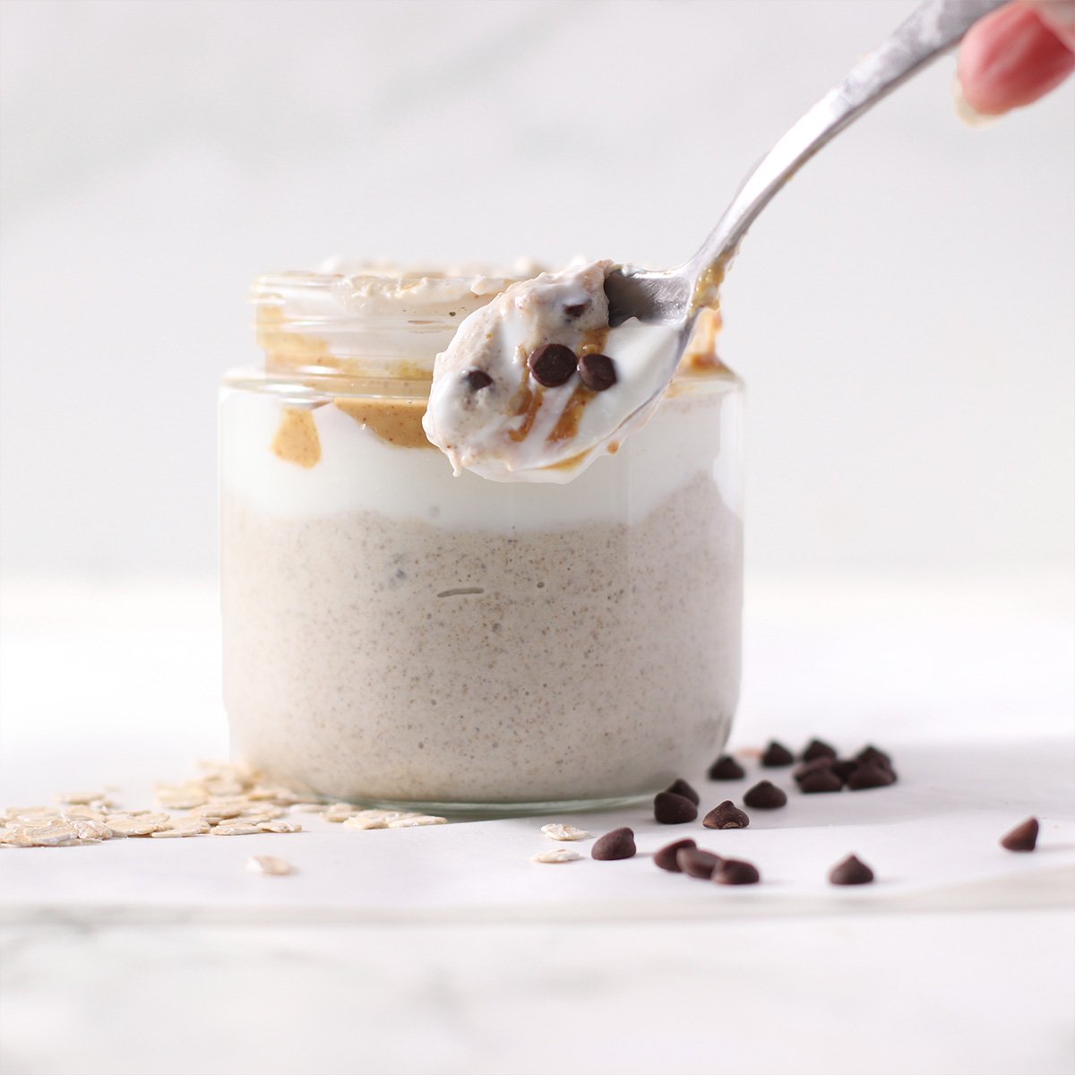 protein blended overnight oats.