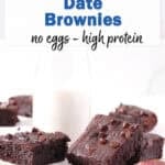 chocolate date brownies, egg free.