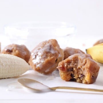 cookie dough banana bread bites.
