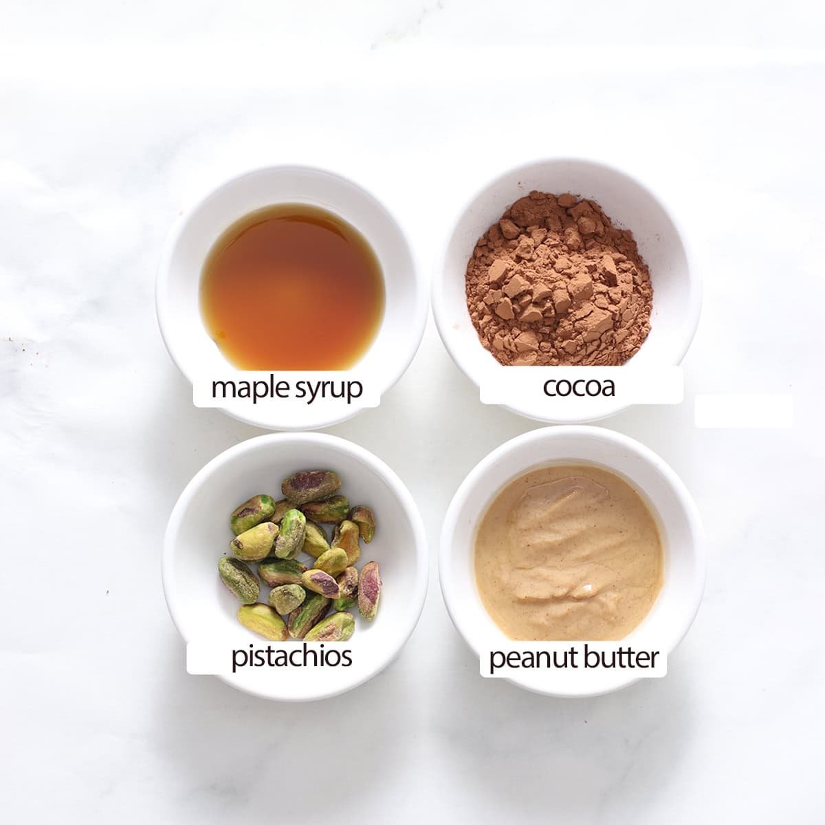 pistachio brownie ingredients.