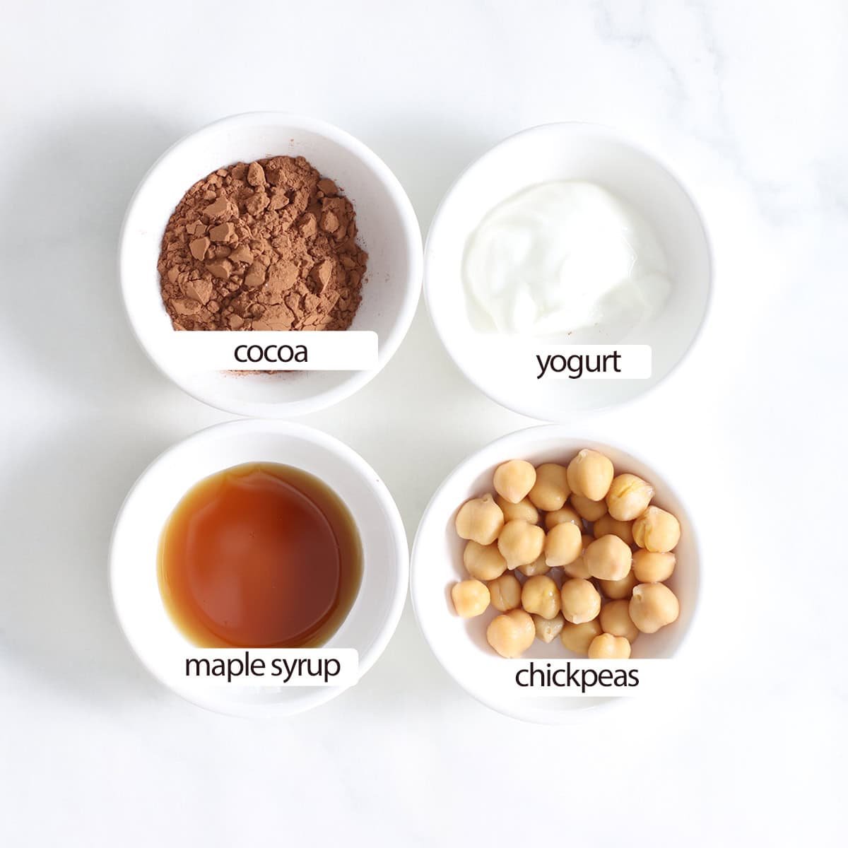 chickpea protein cookies ingredients.