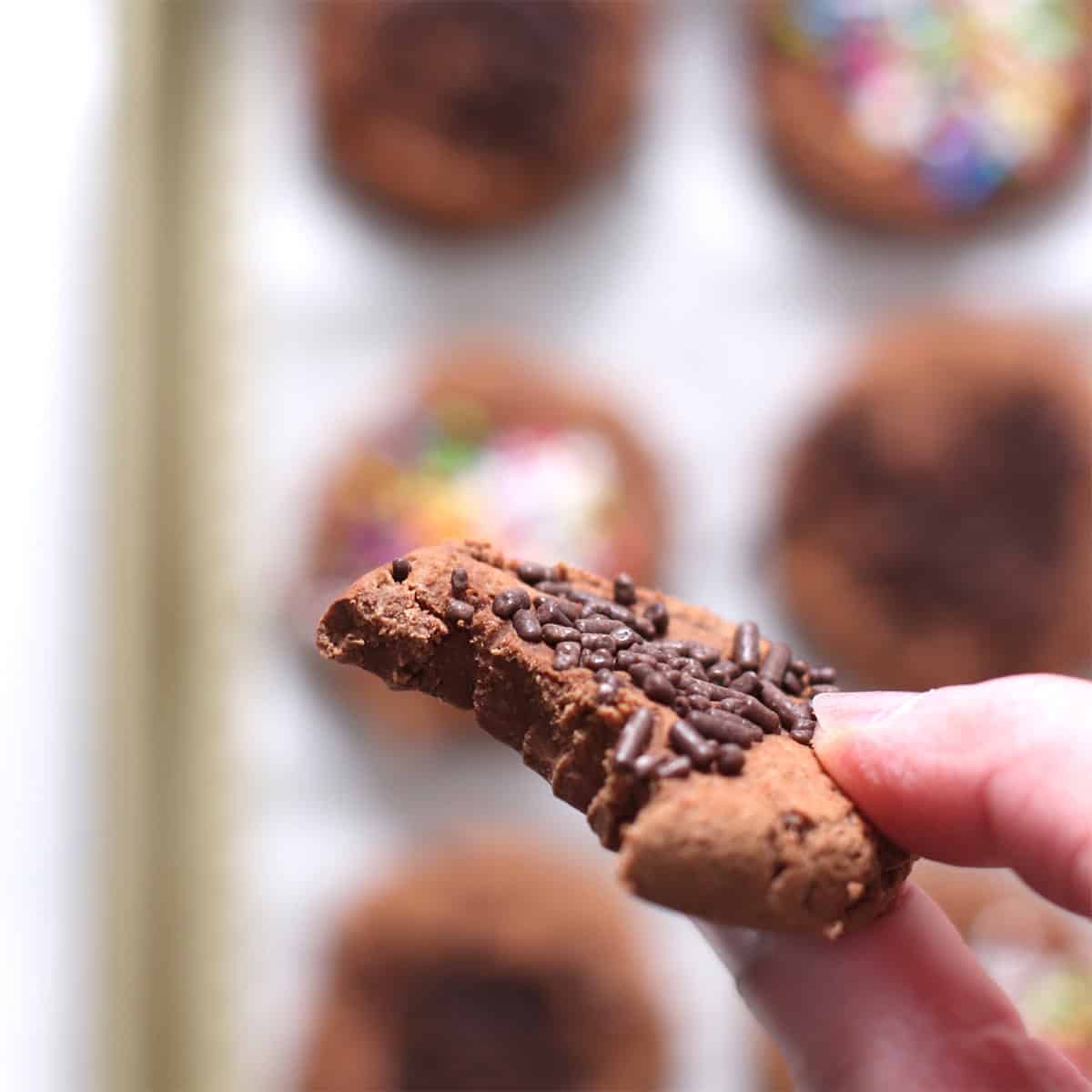 chickpea protein cookies.