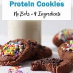 chickpea protein cookies.
