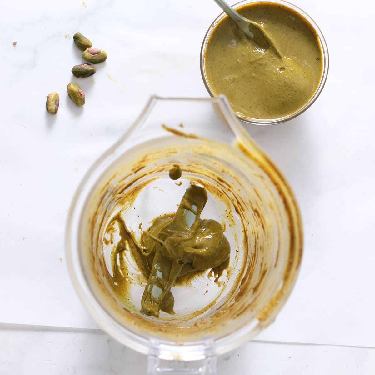 homemade pistachio milk.