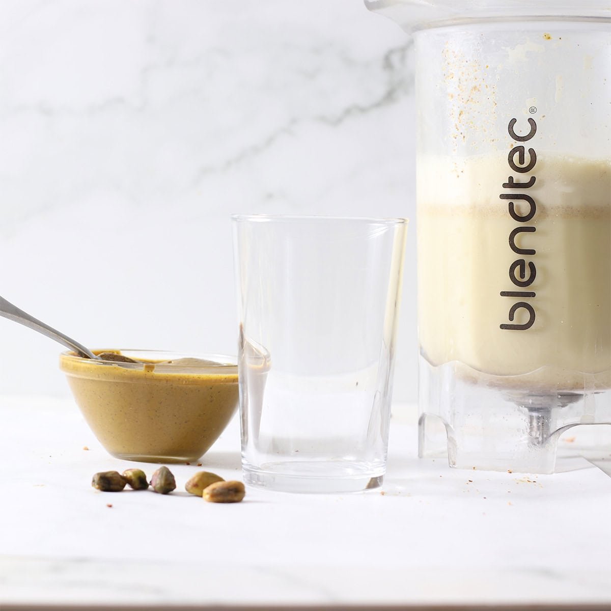 homemade pistachio milk.