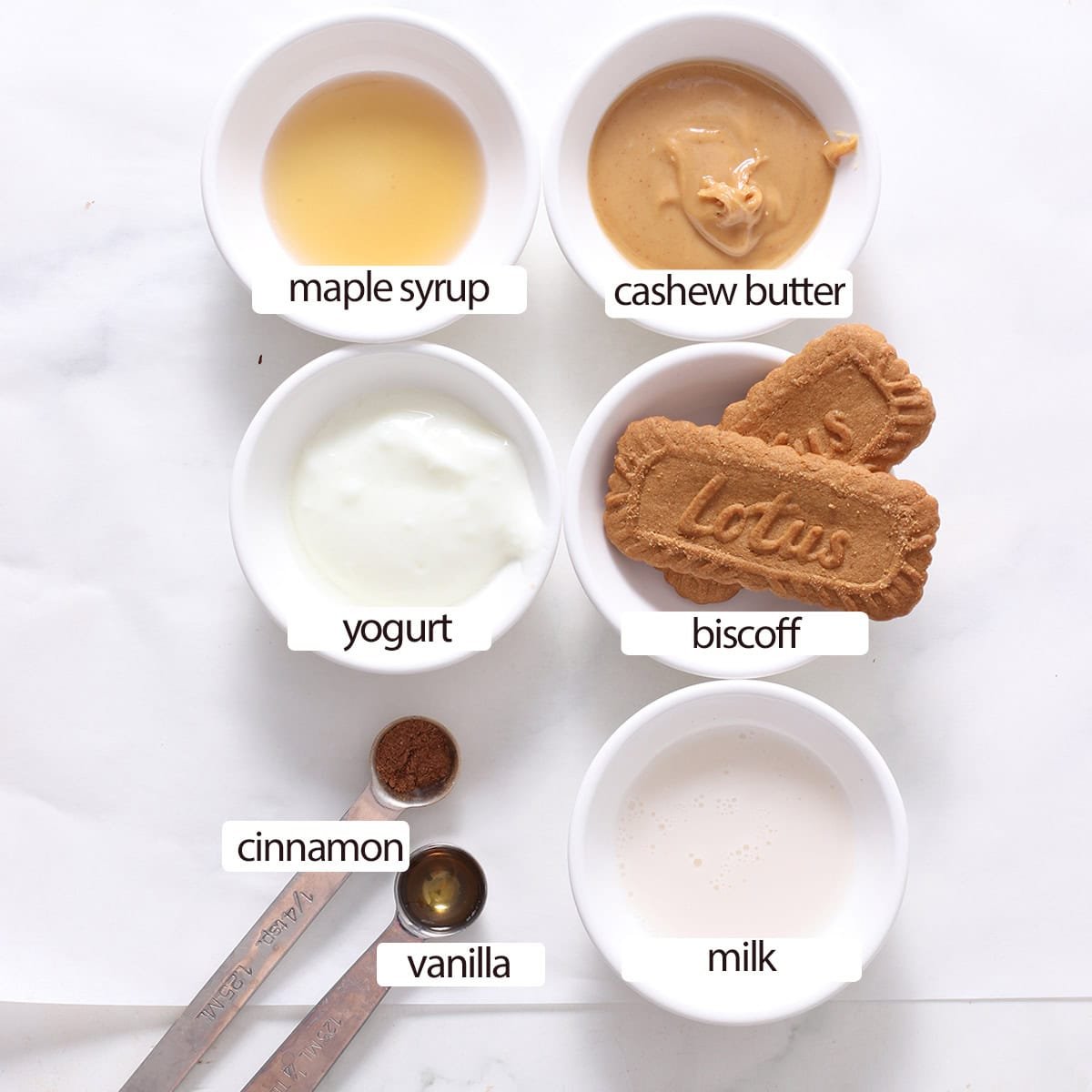 biscoff cheesecake cup ingredients.