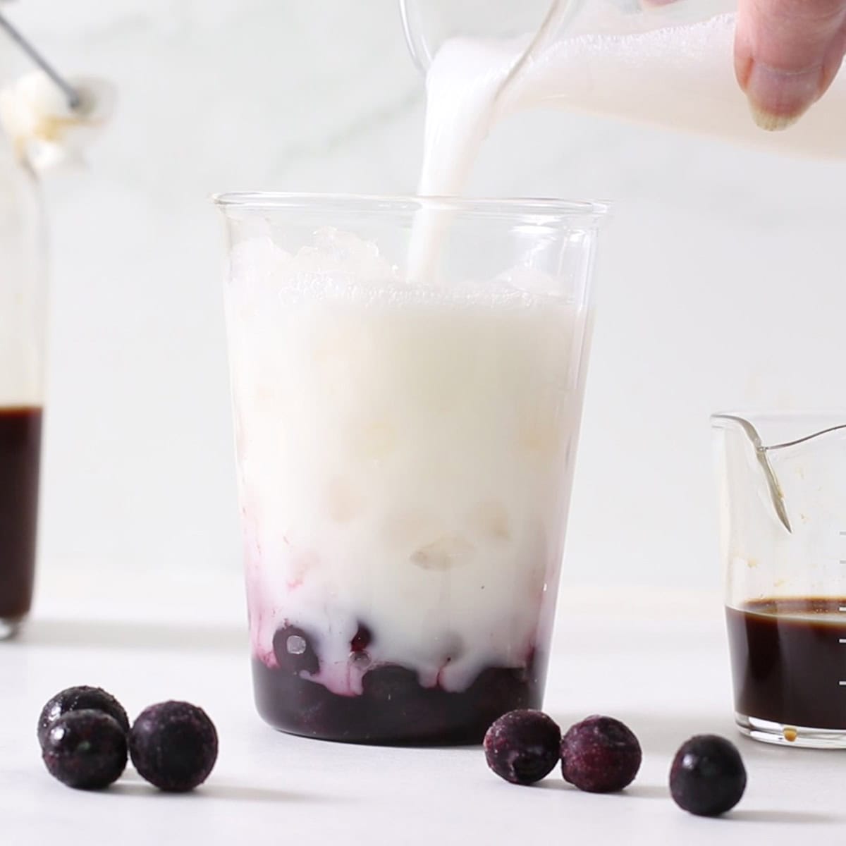 blueberry latte.