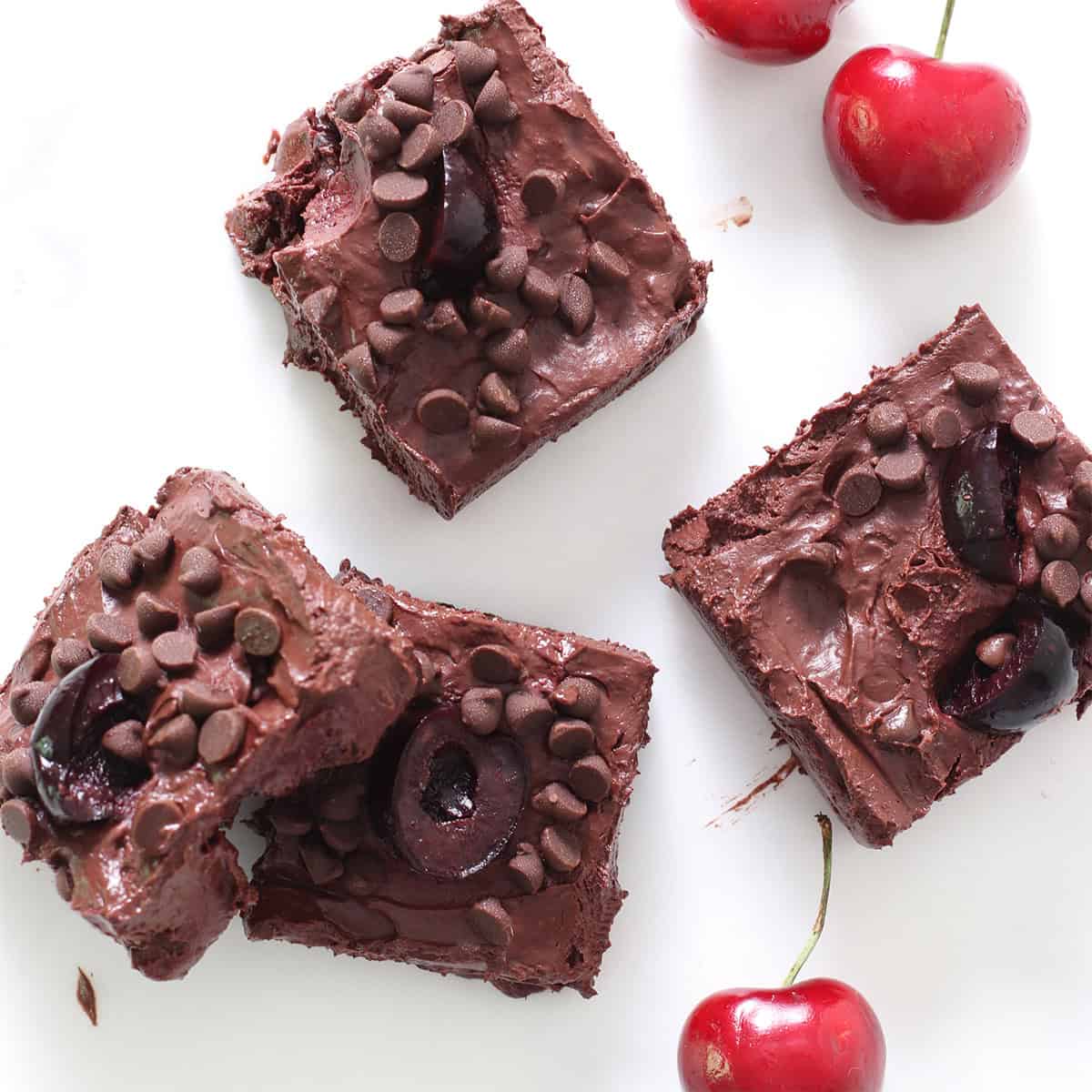 chocolate cherry brownie