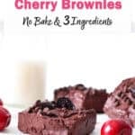 chocolate cherry brownie