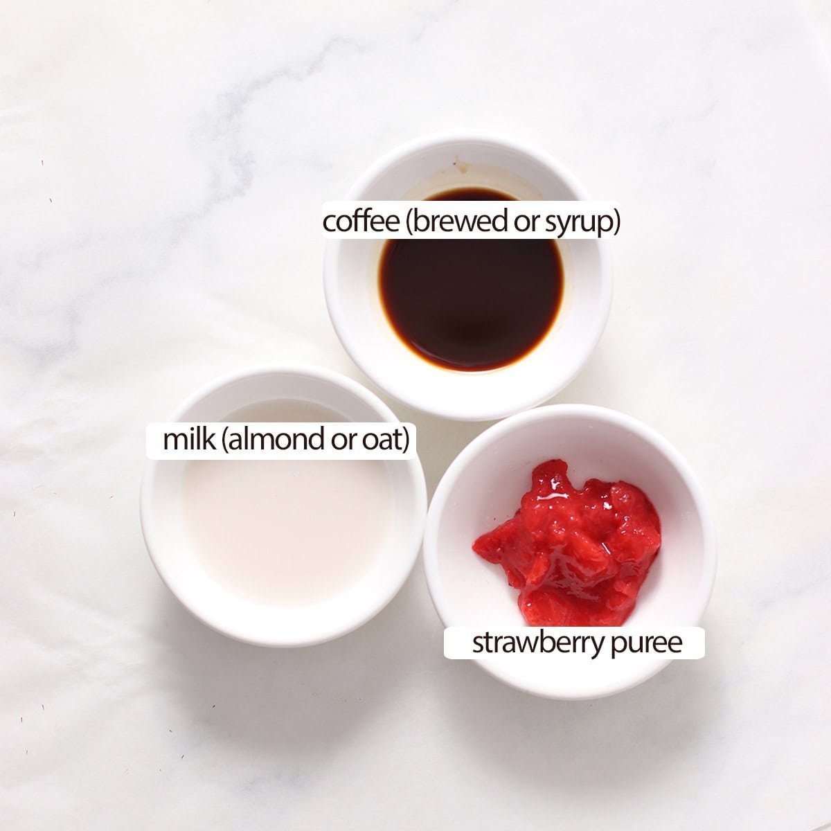 strawberry latte ingredients.