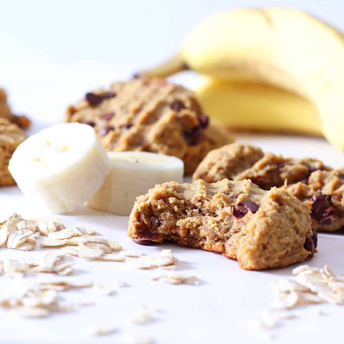baked banana oatmeal cookies.